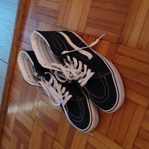 Vans blue high top sneakers